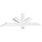 Ekena Millwork Kennewick Architectural Grade PVC Gable Bracket, 72"W x 15"H x 2"D x 4"F, 5/12 Pitch GBP072X15X0204KEN00 - alternate 1
